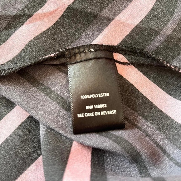 Torrid Purple Stripe Crepe Wrap Crop Blouse Top Long Sleeve Plus Size 2 2X - Picture 12 of 14